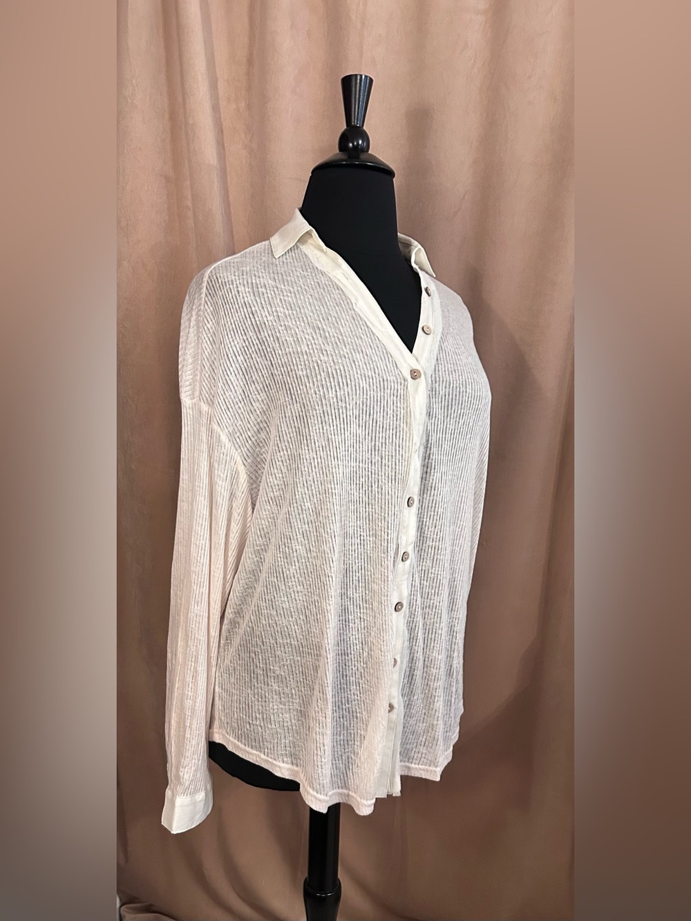 VICI COLLECTION BUTTON DOWN TUNIC